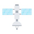 Satellite flat icon, transport and space vehicle