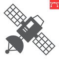 Satellite glyph icon Royalty Free Stock Photo