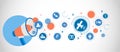 Satellite icon. Detailed set icons of media element icon. Premium quality graphic design. One of the collection icons for websites