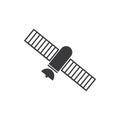 Satellite icon, transmission vector illustration