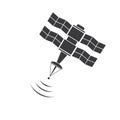 Satellite icon, transmission vector illustration