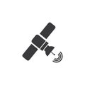 Satellite icon, transmission vector illustration