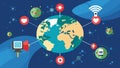 Satellite imagery and remote sensors feed into a vast network of health data systems providing a comprehensive view of