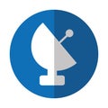 satellite isolated icon Royalty Free Stock Photo