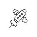 satellite line icon. Signs and symbols can be used for web, logo, mobile app, UI, UX