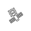 Satellite, location, pointer icon. Element of Web Navigation icon for mobile concept and web apps. Detailed Satellite, location,