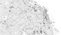 Satellite map of Buenos Aires, Argentina, city streets