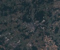 Satellite map of Luxembourg, view from space