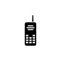 Satellite Phone, Satphone Communication Equipment Solid Flat Vector Icon Isolated on White Background Royalty Free Stock Photo