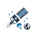 Satellite Reentry Icon Royalty Free Stock Photo