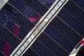Satellite solar panel detail Royalty Free Stock Photo