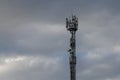 Satellite tower for cellular signal transmission. Sky