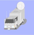 Satellite uplink truck Royalty Free Stock Photo