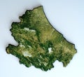 Satellite view of the Abruzzo region. Italy.