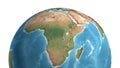 Satellite view of Africa and Middle East Royalty Free Stock Photo