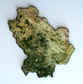 Satellite view of the Basilicata region. Italy