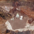 Satellite view of desert and mounta