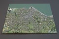 Satellite View of Edinburgh, England