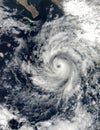 Satellite view of hurricane Dora.