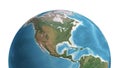 Satellite view of North and Central America Royalty Free Stock Photo