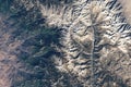 Satellite view of Sequoia National Park.