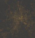 Satellite view of the street map of Rome, night view Royalty Free Stock Photo