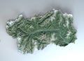 Satellite view of the Valle dÃ¢â¬â¢Aosta region. Italy.