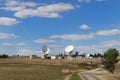 Satellites in French landscape