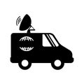 satellitte van vehicle icon