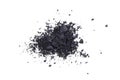 Satin black eyeshadows powder, makeaup and cosmetic background Royalty Free Stock Photo