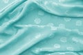 Satin fabric bright blue color Royalty Free Stock Photo