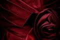 Satin Pleated Bodice with Rose Embellishment