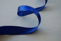 Isolated blue ribbon loops