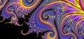 Satiny Psychedelic Flourish - Fairy Another World Abstract Fractal Bright Helix Background