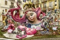 Satirical ninots puppets on Fallas in Valencia