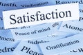 Satisfaction Concept in Words