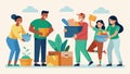 The satisfaction of decluttering and finding new treasures as community members share their items and declutter their