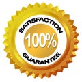 Satisfaction guarantee label Royalty Free Stock Photo