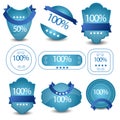 Satisfaction Guaranteed Label or banner and Sticker Vintange Royalty Free Stock Photo