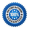 Satisfaction Guaranteed Label Isolated Royalty Free Stock Photo