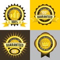 Satisfaction Guaranteed and Premium Quality Golden Labels