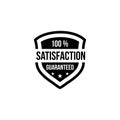 100 % satisfaction guaranteed shield vector Royalty Free Stock Photo
