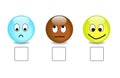 Satisfaction questionnaire with emoticons