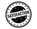 Satisfaction stamp Royalty Free Stock Photo