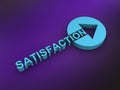 satisfaction word on purple