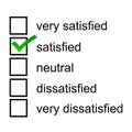 Satisfied client response opinion questionnaire survey likert scale