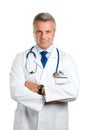 Satisfied smiling mature doctor Royalty Free Stock Photo