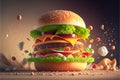 Ai Generative Satisfy Your Cravings with Mouthwatering Big Burgers