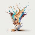 Satisfy Your Cravings with Watercolor Espresso - Generative AI