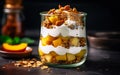 Satisfy your senses with a Greek yogurt granola mango parfait.